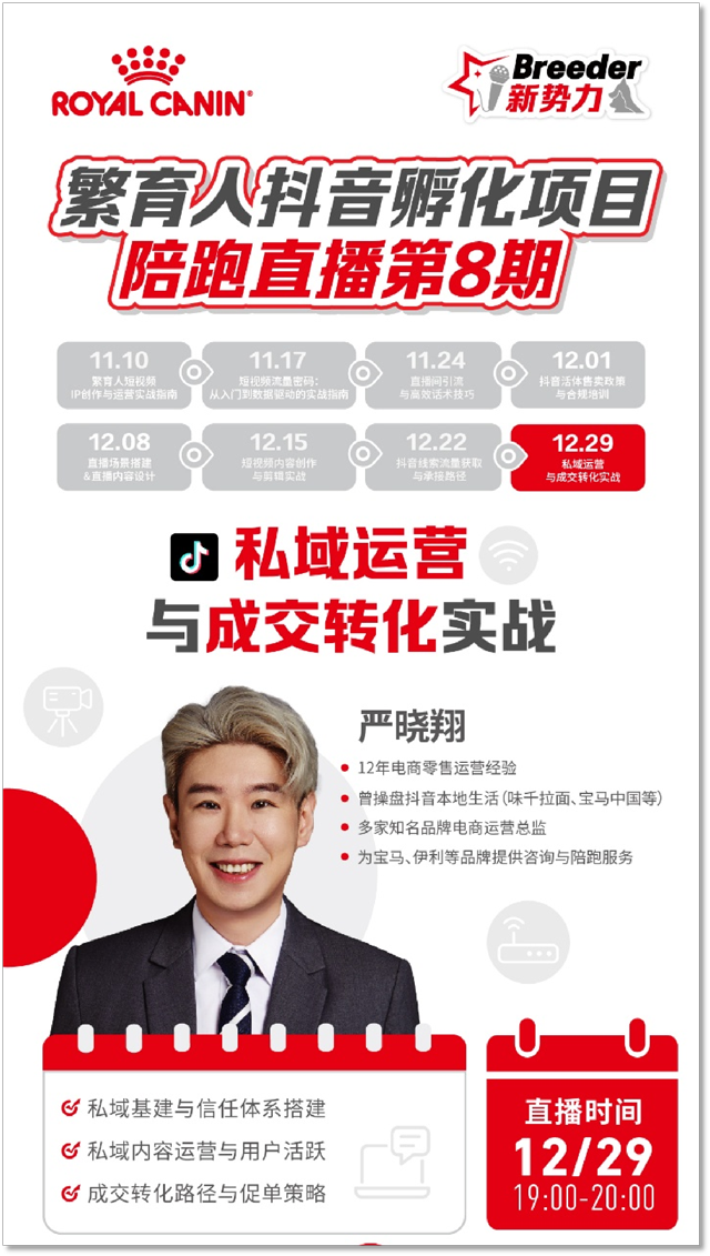 皇家“Breeder新势力”繁育人新媒体赋能项目